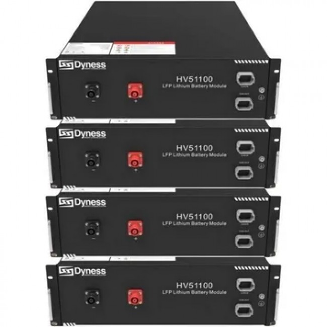 Dyness HV51100-4 20.48kW 204.8V 100Ah LiFePO4 BDU100 RACK