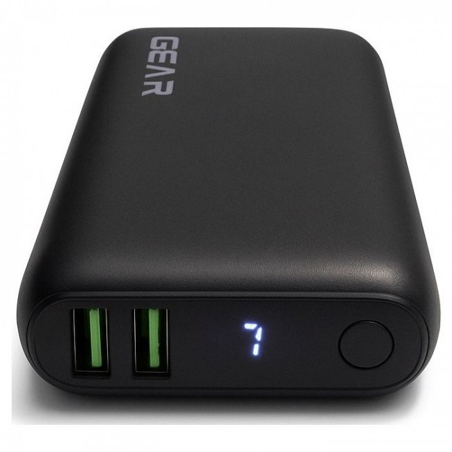 Батарея универсальная GEAR 10000mAh, PD/22.5W, black (WP942P)