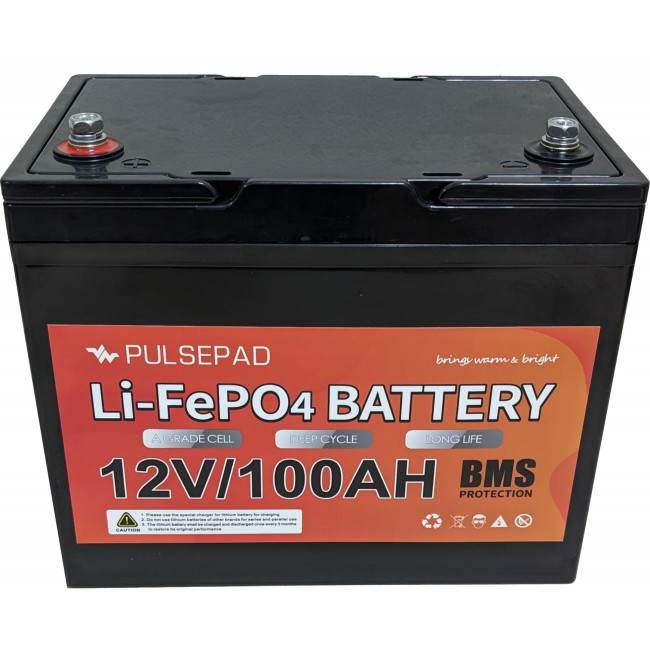 Аккумулятор Pulsepad 12V 100AH LiFePO4 Battery