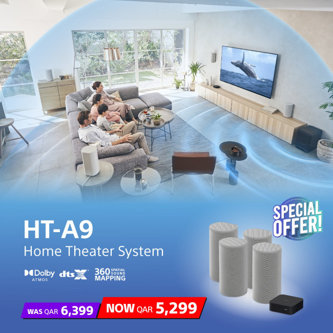 Саундбар SONY 360 Spatial Sound Mapping Dolby Atmos (HT-A9)