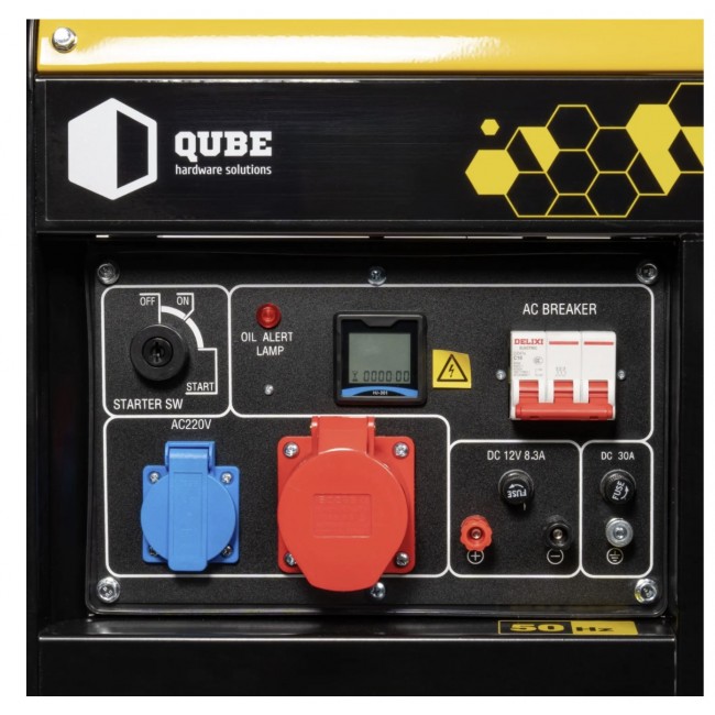 Дизельний генератор QUBE QFED10000XE-3