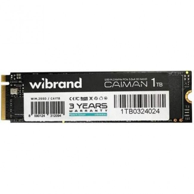 Wibrand Caiman 1TB M.2 NVMe (WIM.2SSD/CA1TB)