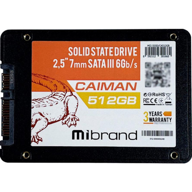 Wibrand Caiman 512GB 2.5 (WI2.5SSD/CA512GB)