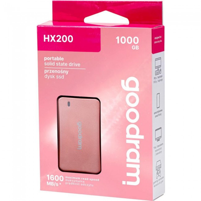 GOODRAM HX200 1 TB Rose Gold (SSDPR-HX200-1K0-RG)