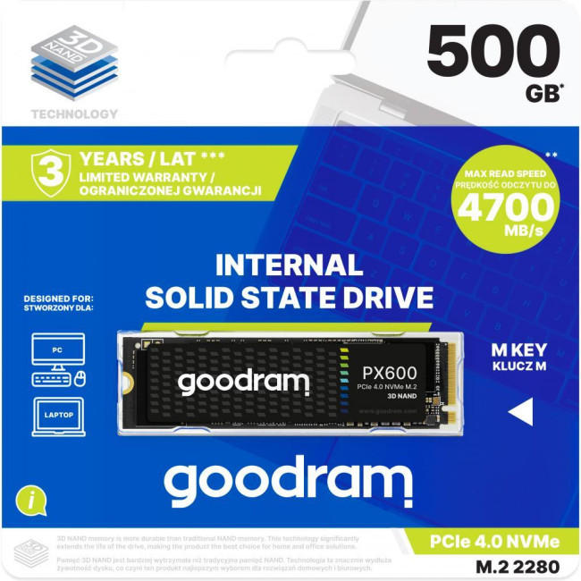 GOODRAM PX600 500 GB (SSDPR-PX600-500-80)