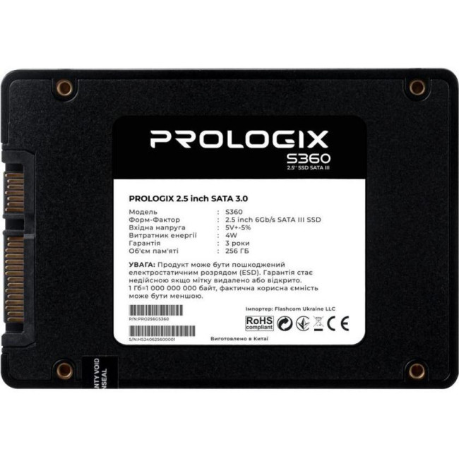 Prologix S360 256 GB (PRO256GS360)