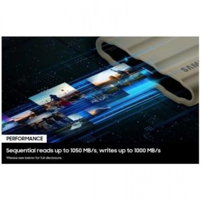 Накопитель SSD Samsung USB 3.2 1TB T7 Shield (MU-PE1T0K/EU)
