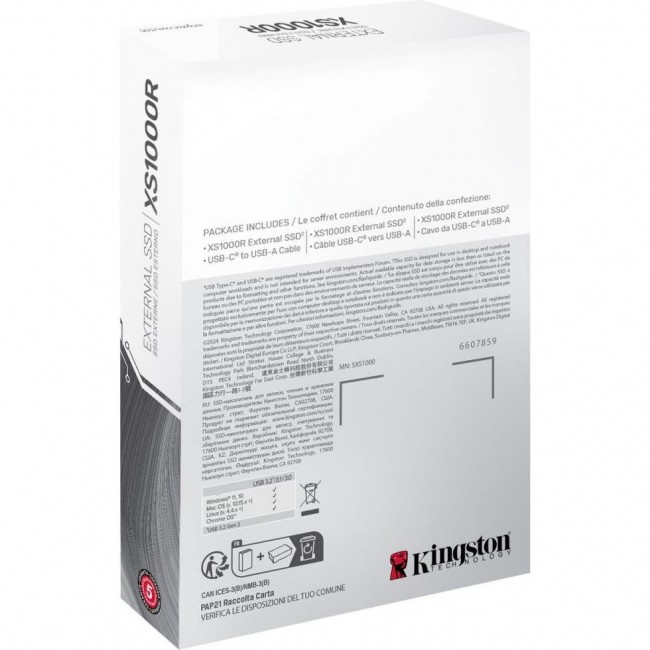 Kingston XS1000 2 TB Red (SXS1000R/2000G)