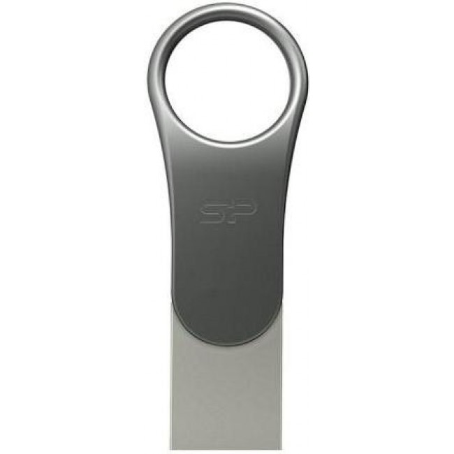 Silicon Power 128 GB DriveMobile C80 USB 3.1 + Type-C Silver (SP128GBUC3C80V1S)