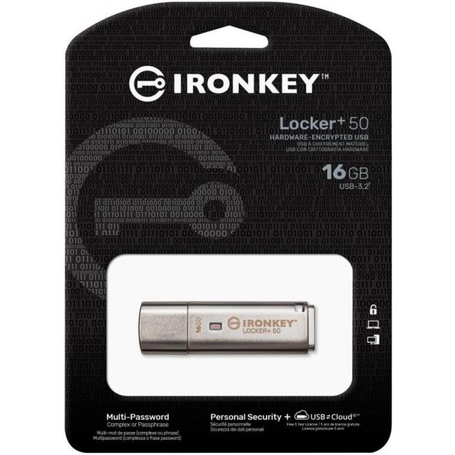 Kingston 16 GB IronKey Locker+ 50 (IKLP50/16GB)