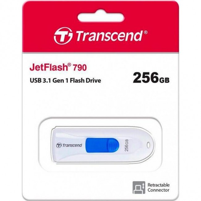 Transcend 256 GB JetFlash 790 USB 3.1 White (TS256GJF790W)