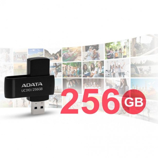 ADATA 256 GB UC310 USB 3.2 Black (UC310-256G-RBK)