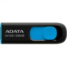 ADATA 256 GB UV128 USB 3.2 Black/Blue (AUV128-256G-RBE)
