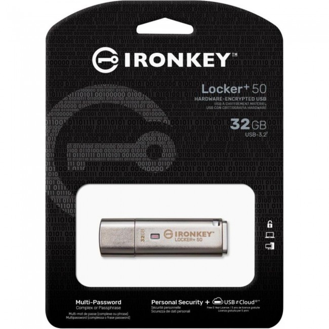 Kingston 32 GB IronKey Locker+ 50 (IKLP50/32GB)