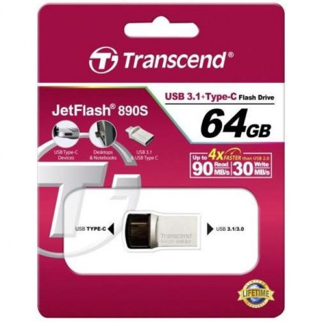 Transcend 64 GB JetFlash 890 (TS64GJF890S)