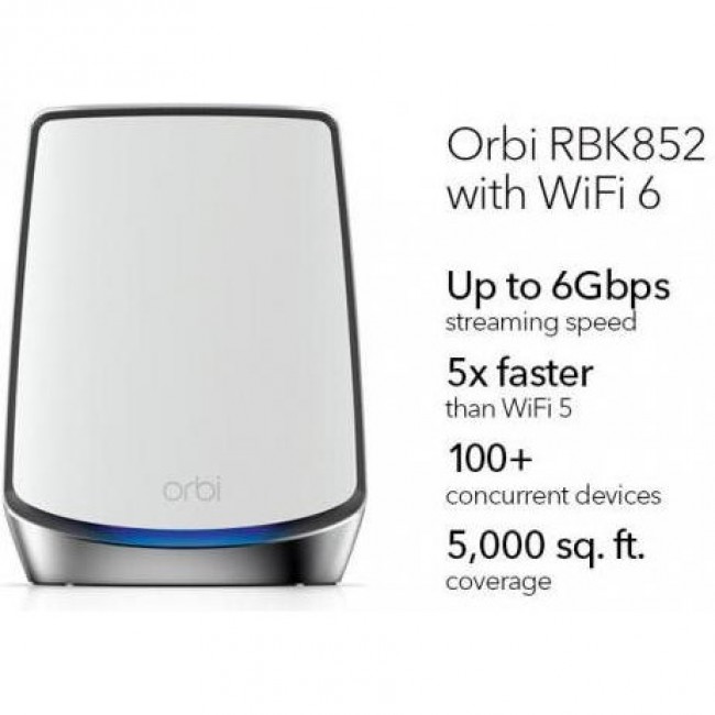 Netgear Orbi RBK852 Tri-Band 2-pack White (RBK852-100EUS)