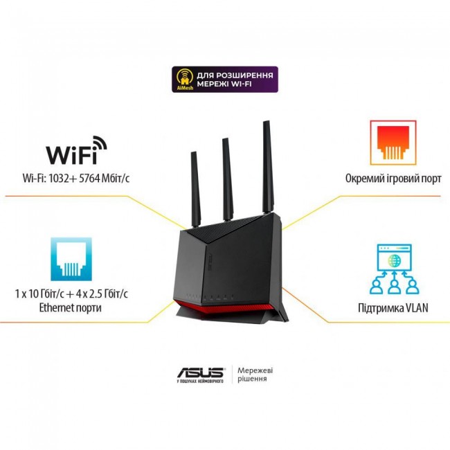 ASUS RT-BE86U (90IG08W0-MO9A0V)