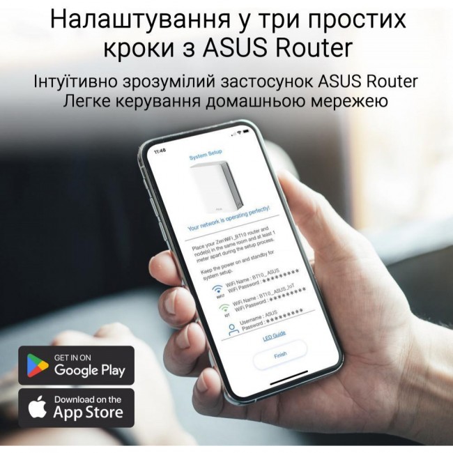 ASUS ZenWiFi BT10 2-Pack White (90IG08Y0-MO3C40)
