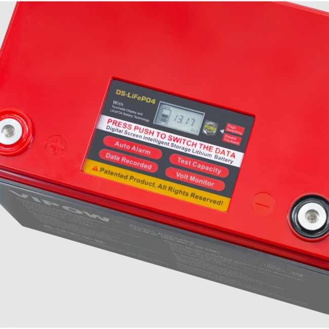 Акумулятор Vipow 12.8 100AH Bluetooth LiFePO4 (BAT0499)