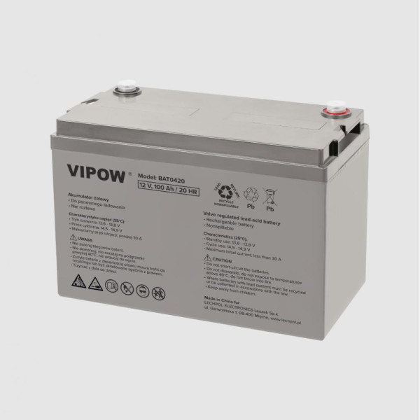 Аккумулятор для ИБП Vipow 12V 100Ah (BAT0420)