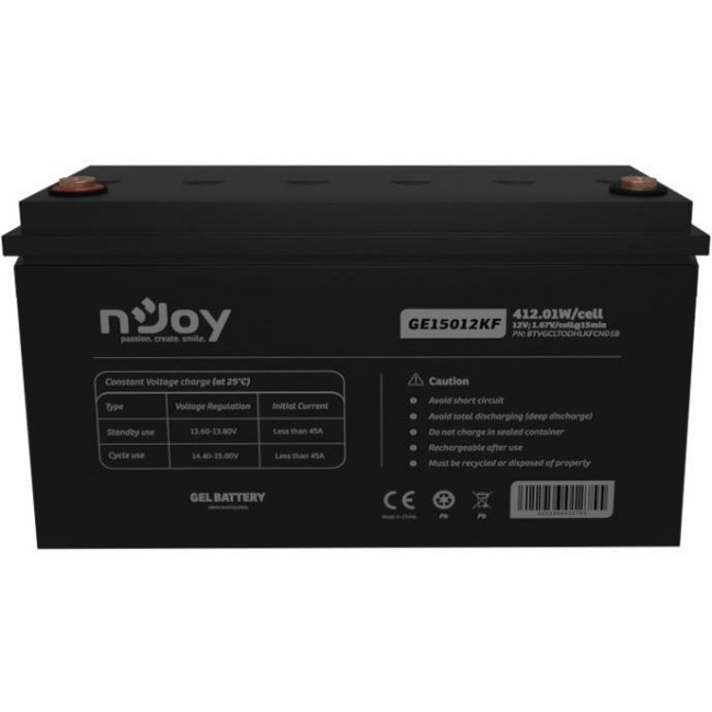 Аккумулятор для ИБП NJOY GE15012KF 12V 150Ah (BTVGCLTODHLKFCN01B)