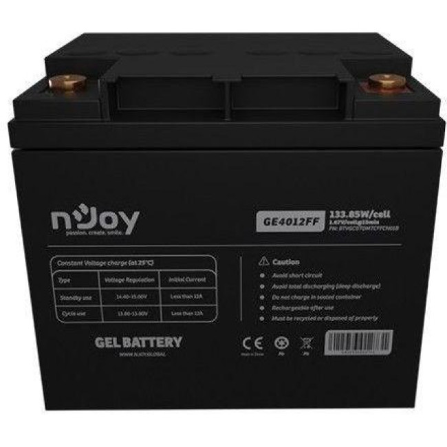 Аккумулятор NJOY GE4012FF 12V 40AH GEL (BTVGCDTOMTCFFCN01B)