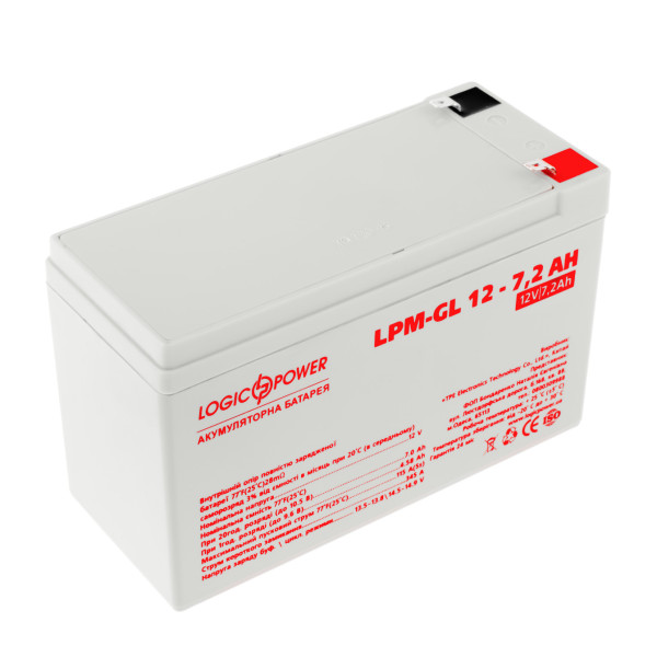 Аккумулятор для ИБП LogicPower LPM-GL 12 - 7.2 AH (6561)