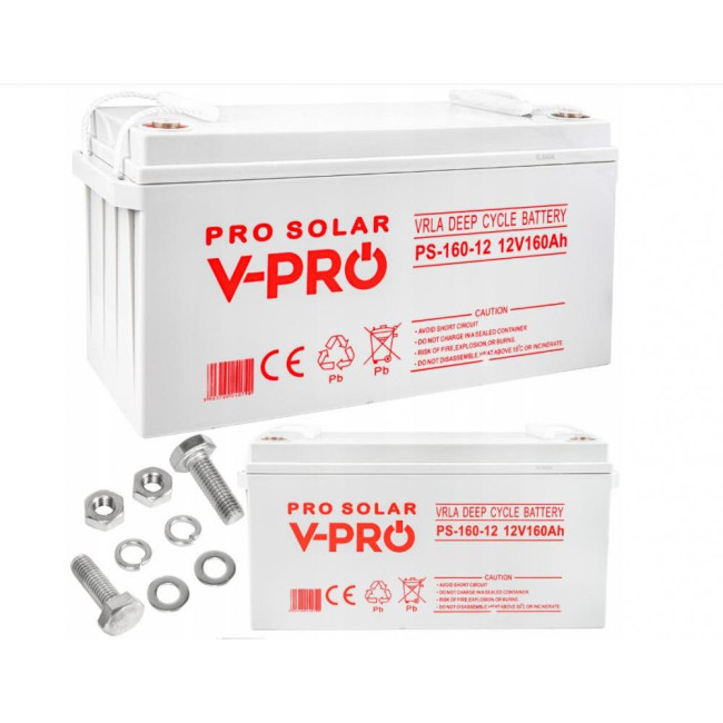 Аккумулятор Volt Polska DEEP CYCLE VPRO SOLAR 12V 160 Ah VRLA (6AKXDEEP16)