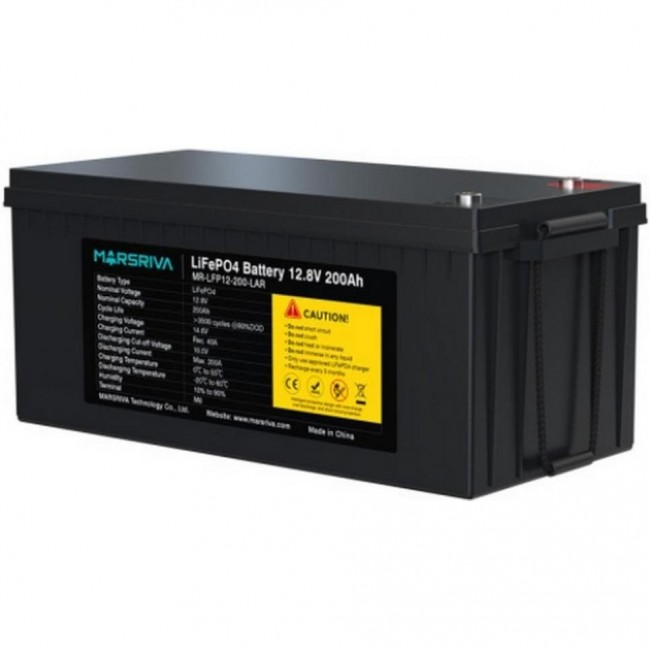Marsriva LiFePO4 12,8V 200Ah (MR-LFP12-200-LAR)