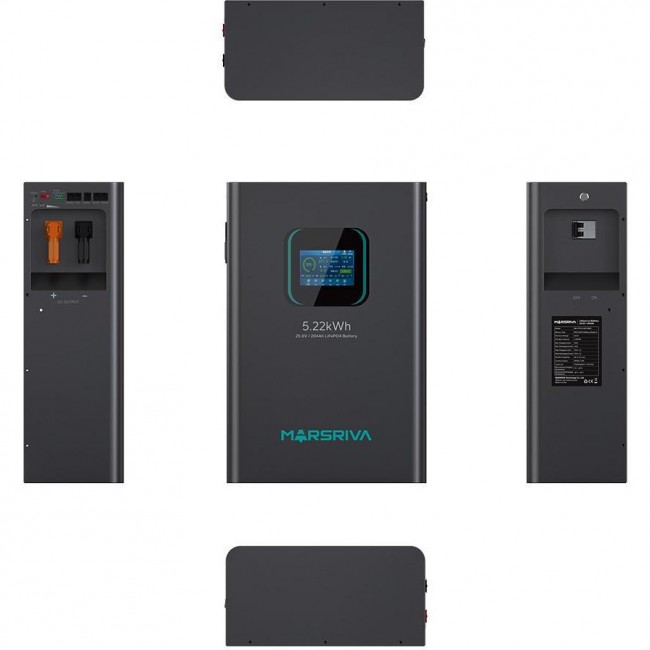 Marsriva LiFePO4 25.6V 200Ah BMS (MR-LFP24-200-WMD)