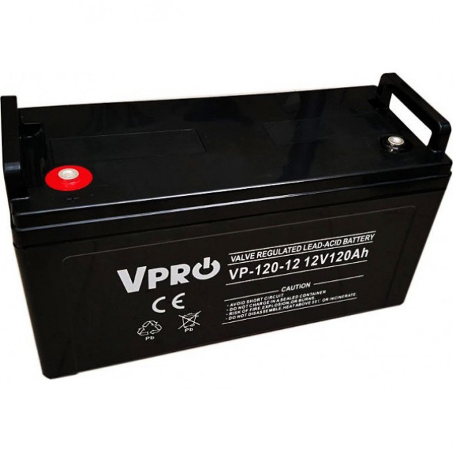 Volt Polska VPRO 120 Ah 12V AGM VRLA (6AKUAGM120)