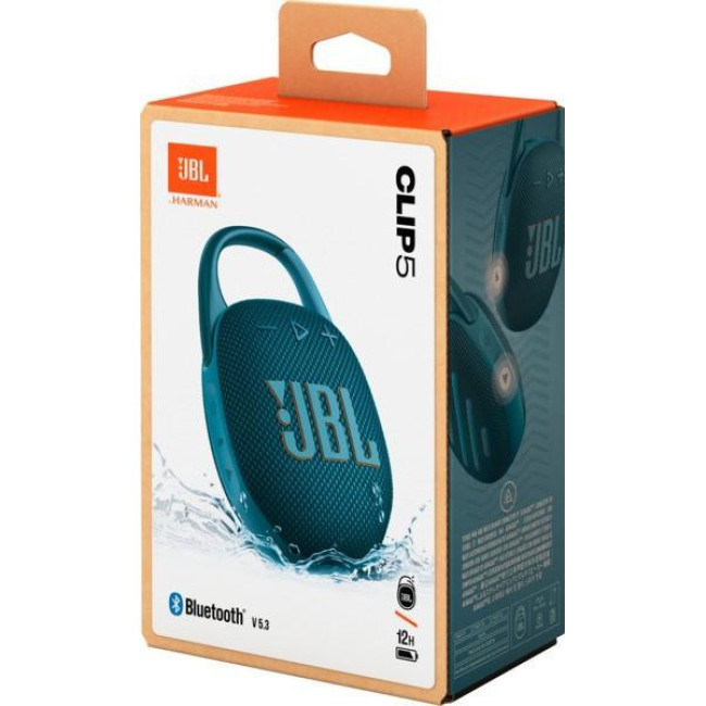 Портативная Bluetooth-колонка JBL Clip 5 Blue (JBLCLIP5BLU)