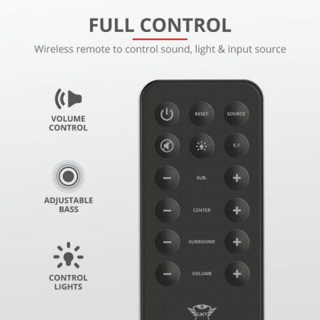 Мультимедійна акустика Trust GXT 658 Tytan 5.1 Surround Black (21738)