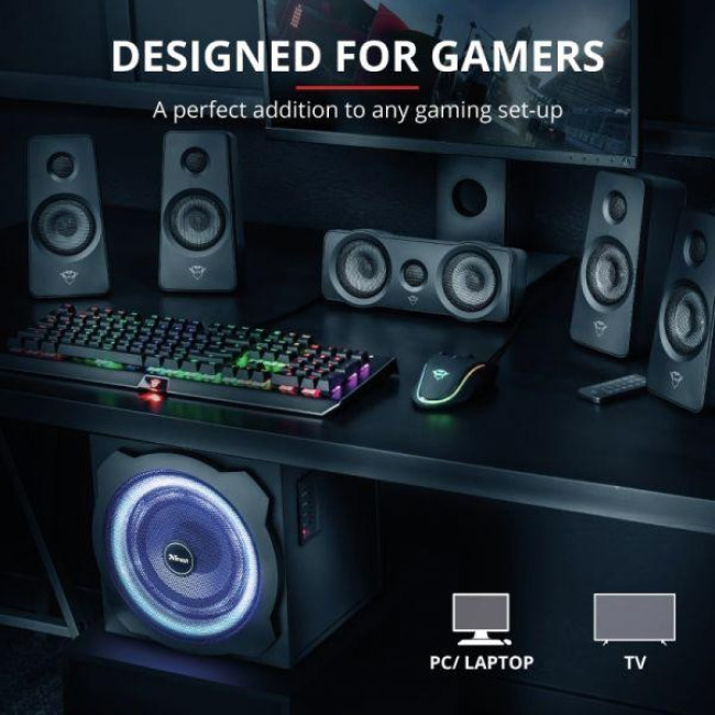 Мультимедійна акустика Trust GXT 658 Tytan 5.1 Surround Black (21738)