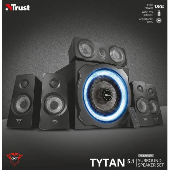 Мультимедійна акустика Trust GXT 658 Tytan 5.1 Surround Black (21738)