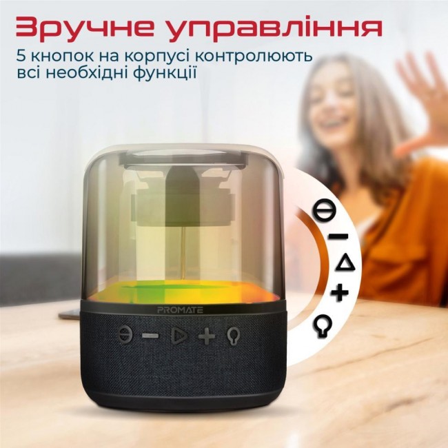 Promate Glitz-L Black (glitz-l.black)