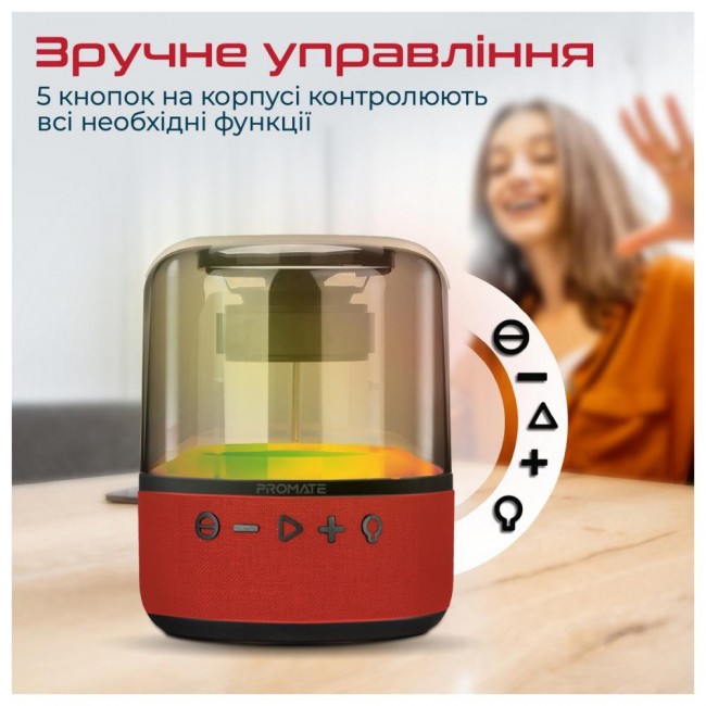 Promate Glitz-L Red (glitz-l.red)