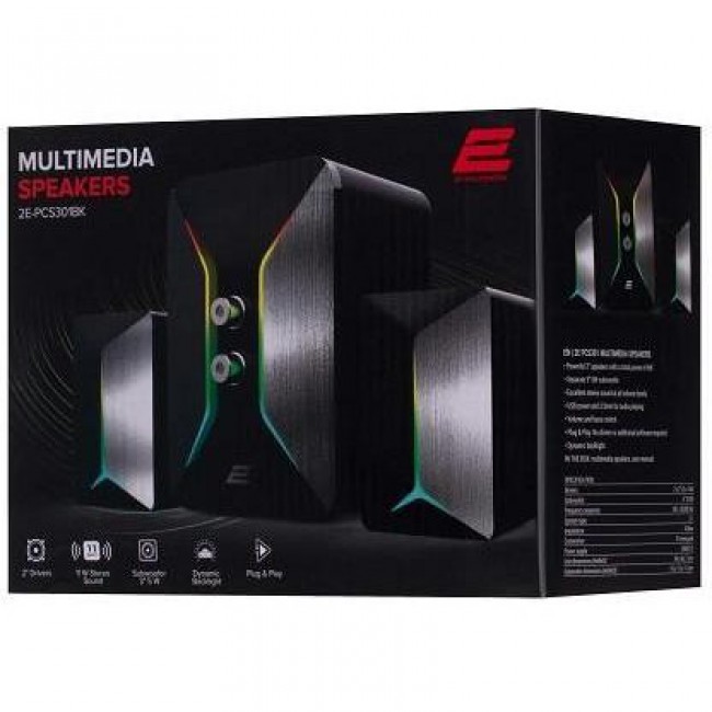 2E PCS301 RGB 2.1 USB Black (2E-PCS301BK)