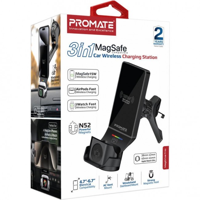 Promate MagDrive-Trio Black (magdrive-trio.black)