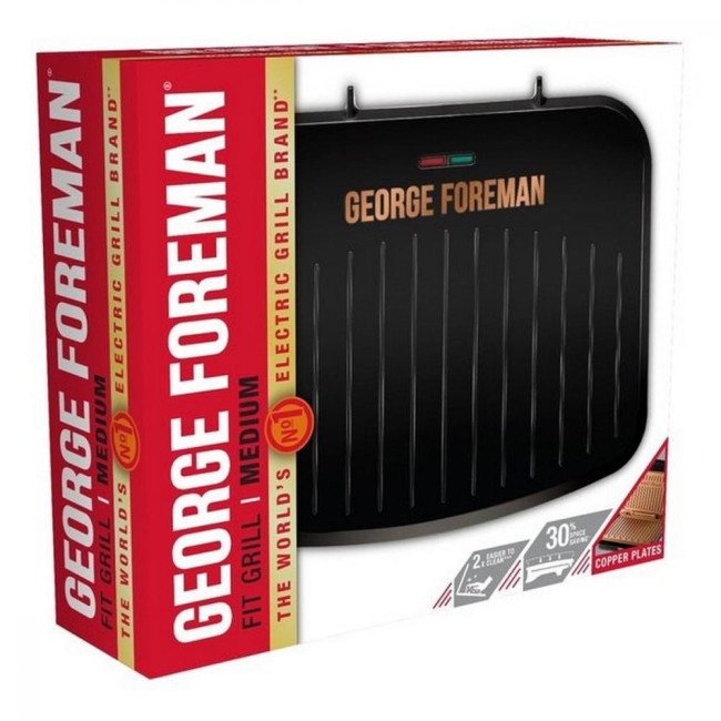 Электрогриль прижимной George Foreman Fit Grill Copper Medium 25811-56