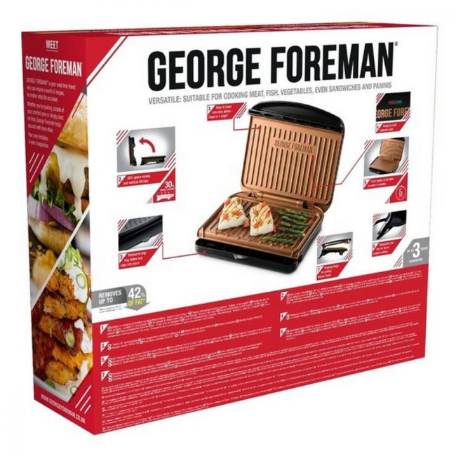 Электрогриль прижимной George Foreman Fit Grill Copper Medium 25811-56