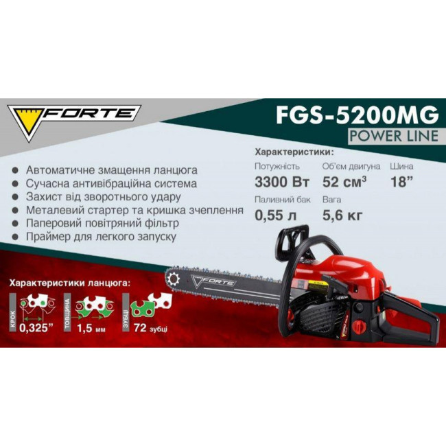 Пила Forte FGS 5200MG Power Line (77661)