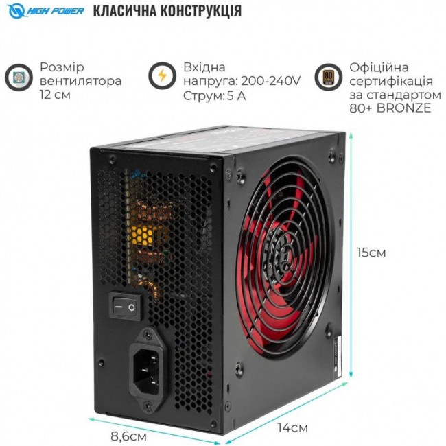 Блок питания High Power Eco II BR 700W (HPE-700BR-A12S)