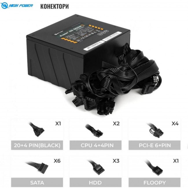 Блок питания High Power Element BR-DD 650W (HP1-M650BR-H12S)