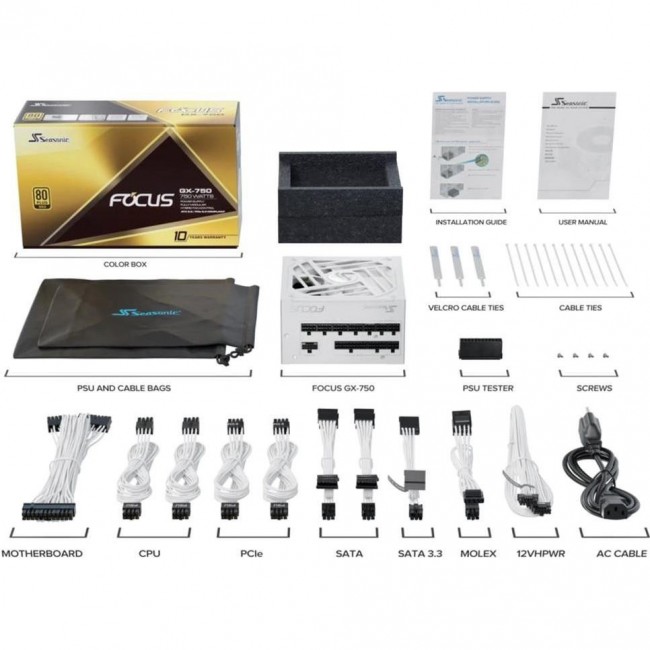 SeaSonic Focus GX 750 V4 White