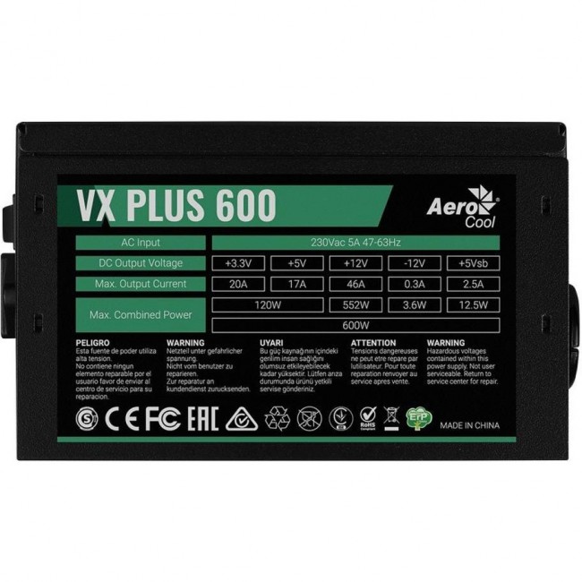 Aerocool VX PLUS 600 (ACPN-VS60NEY.11)