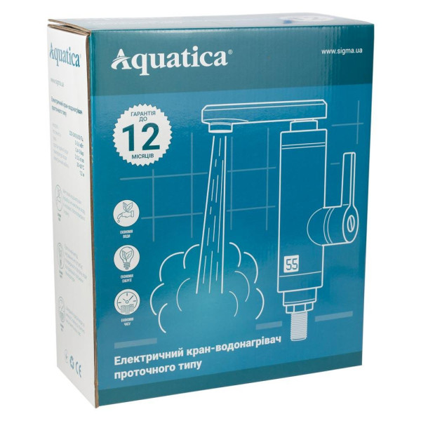 Водонагреватель (бойлер) электрический проточный Aquatica NZ-6B142W