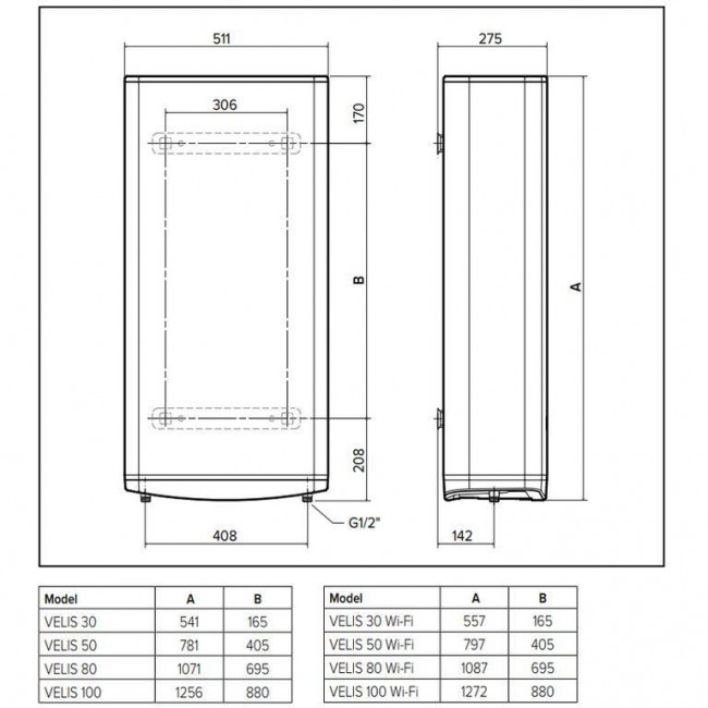 Ariston VELIS PRO 50 EU (3626135)