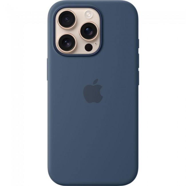 Apple iPhone 16 Pro Silicone Case with MagSafe - Denim (MYYK3)