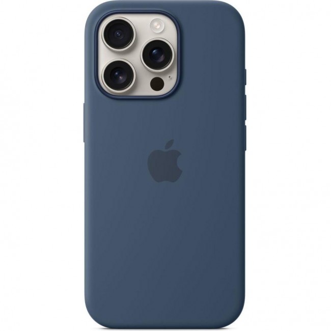 Apple iPhone 16 Pro Silicone Case with MagSafe - Denim (MYYK3)